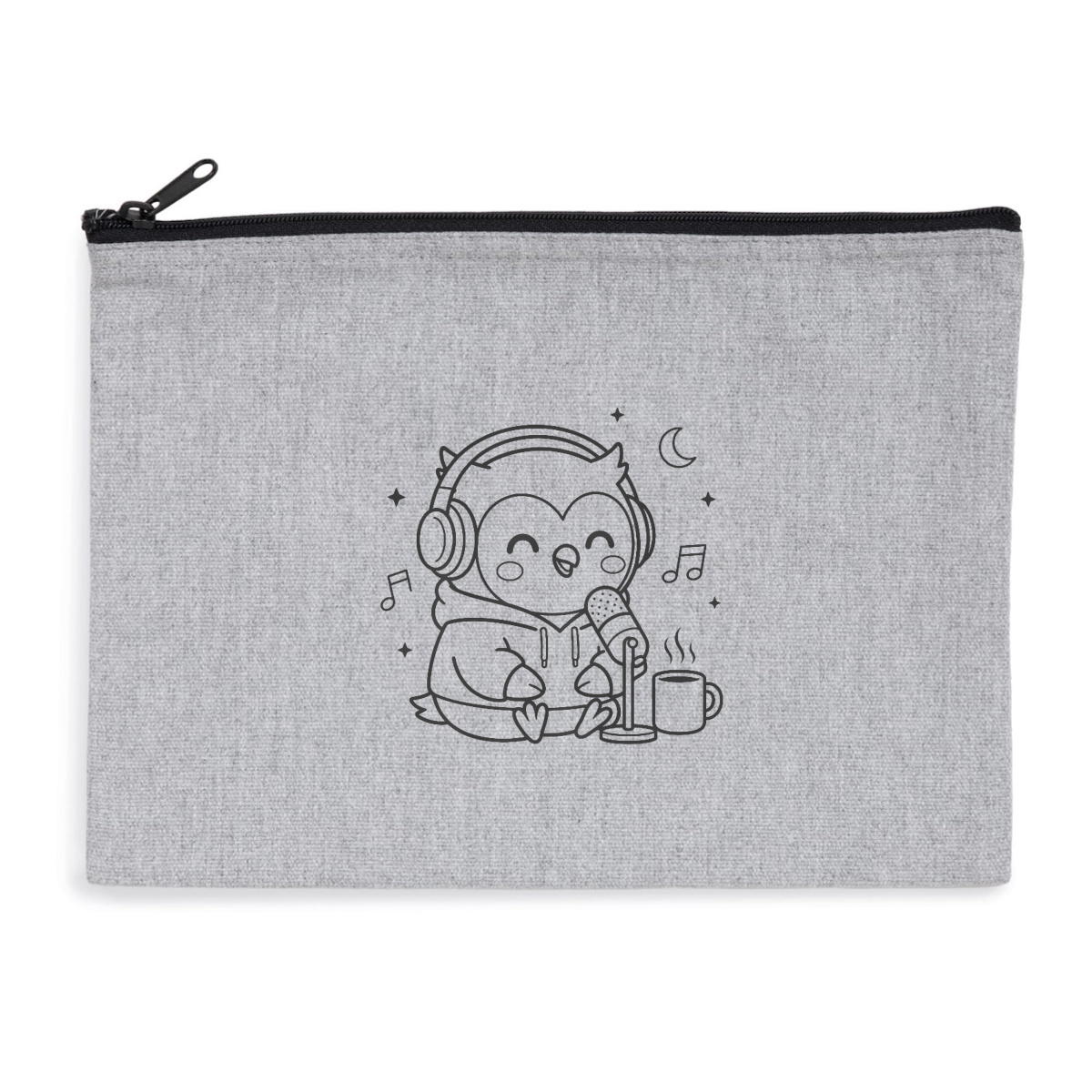 Pochette zippée recyclée - chouette podcast