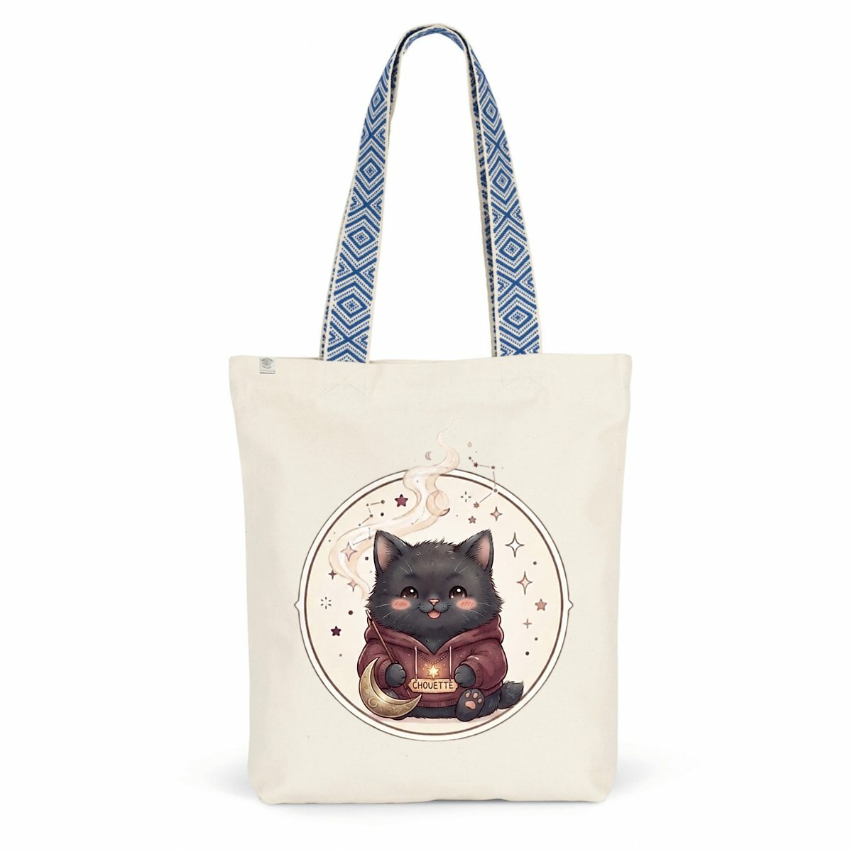 Totebag ethnique - Chat - Image