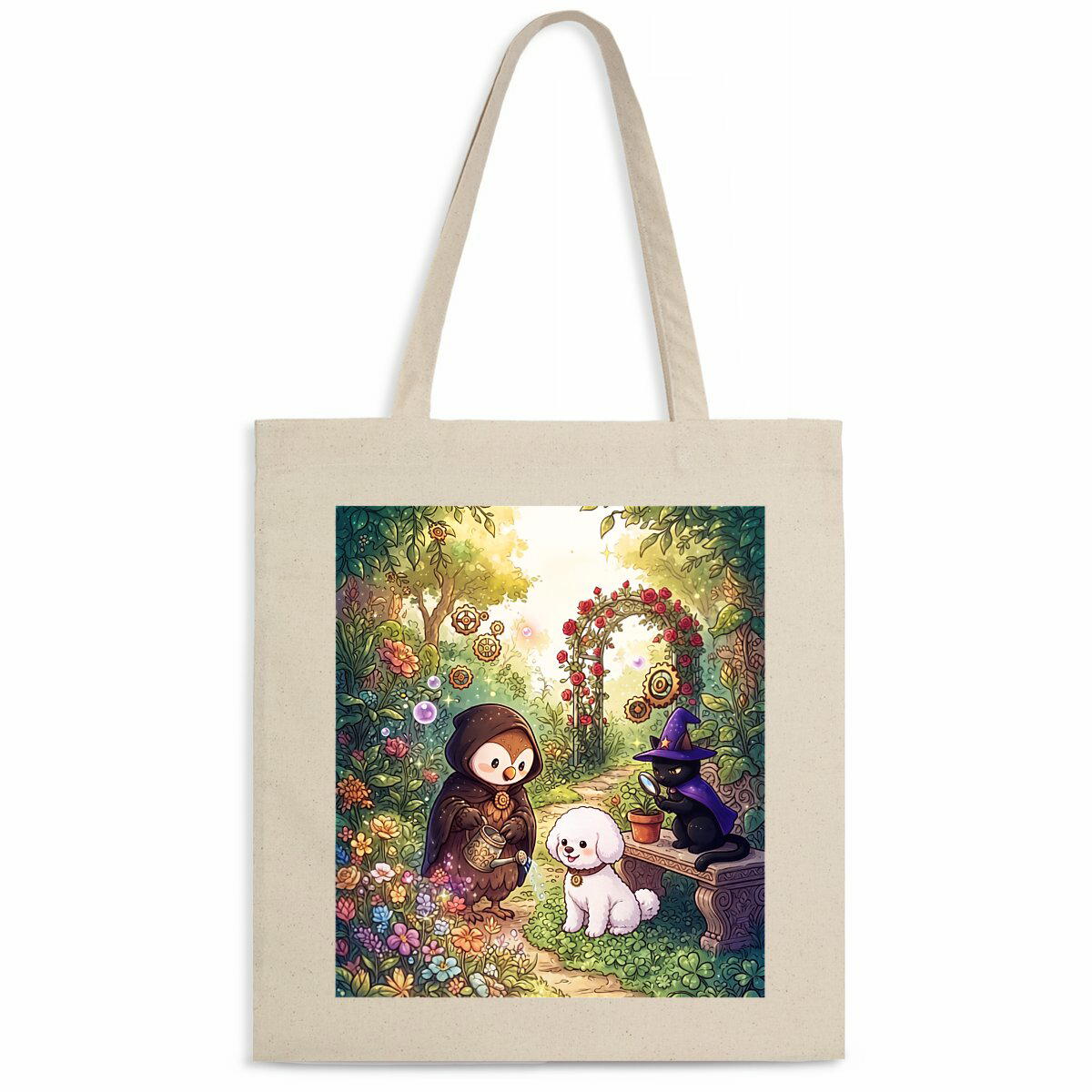Totebag léger - jardin - Image