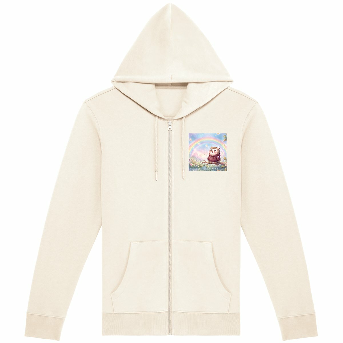 Sweat à capuche zippé unisexe - Arc en ciel - Image