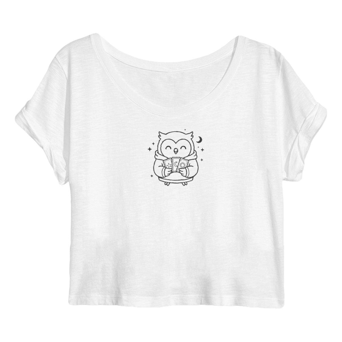 Crop top Femme - Chouette tarot - Image