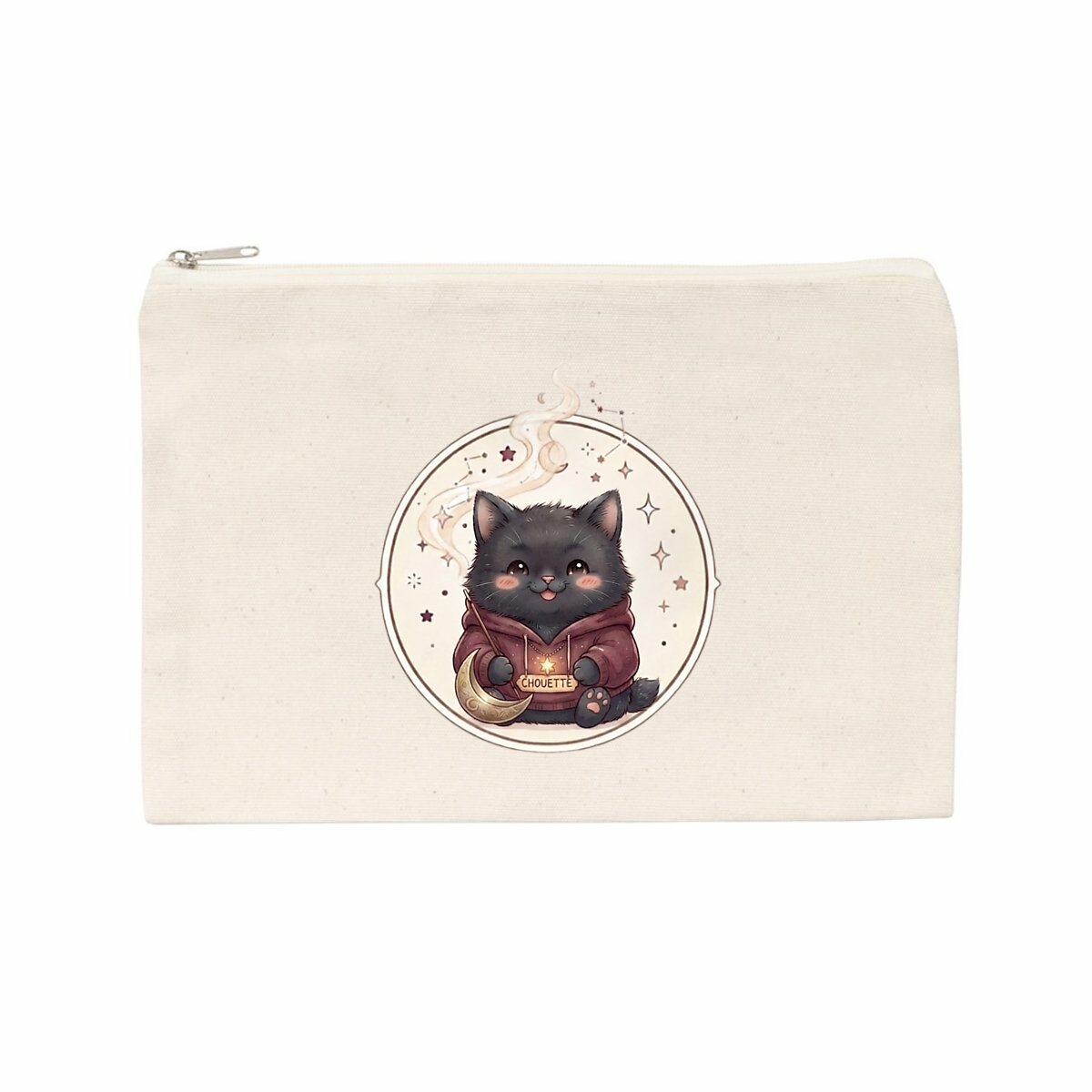 Pochette en coton recyclé - Chat - Image