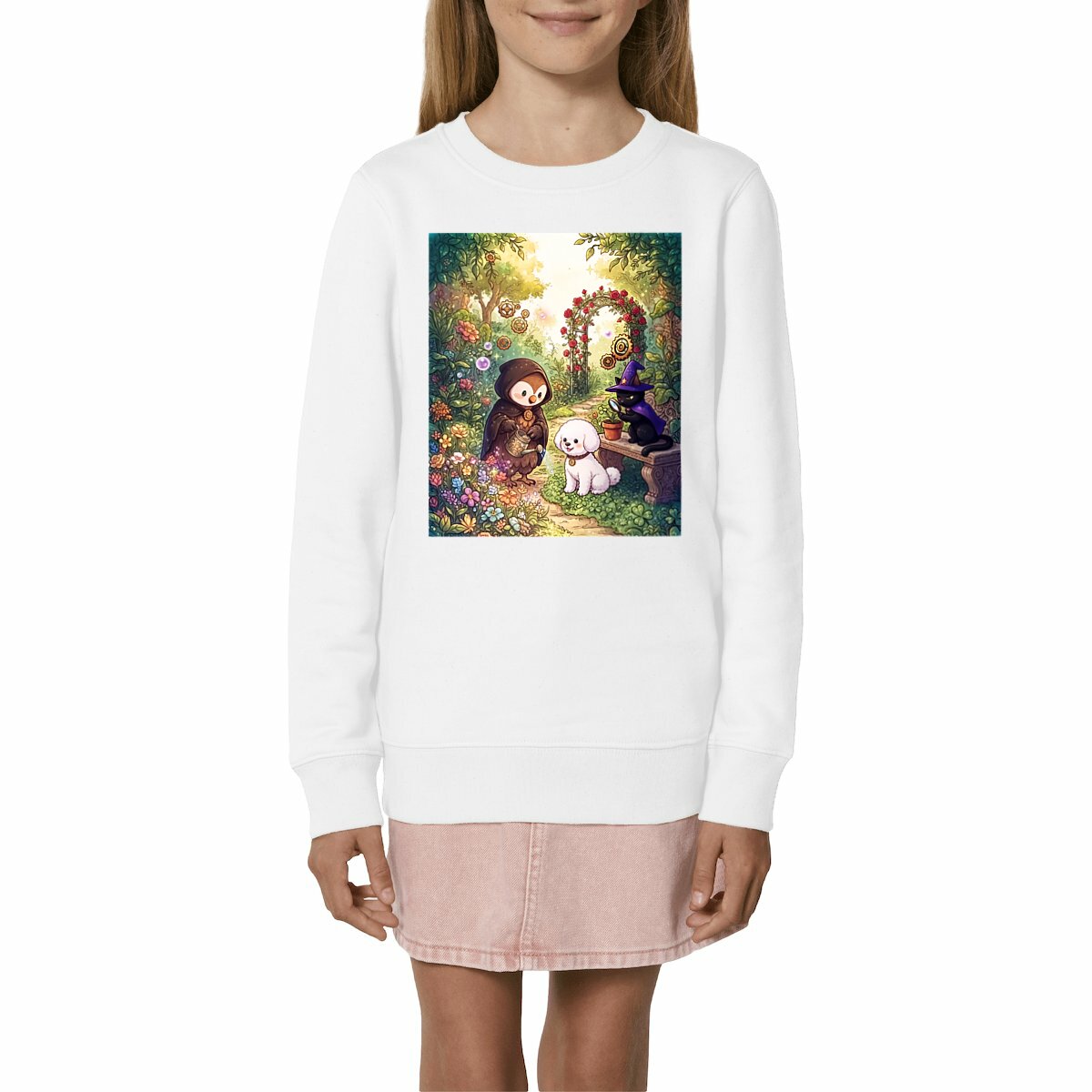 Sweat-shirt Léger Enfant - Jardin fleuri