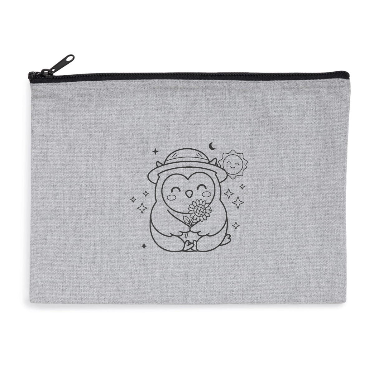 Pochette zippée recyclée - chouette été