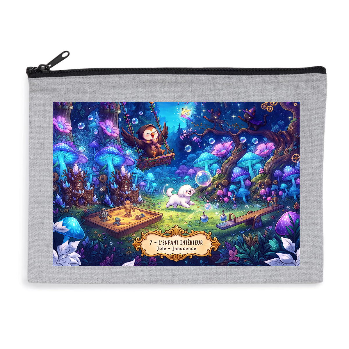 Pochette zippée recyclée - Enfant intérieur