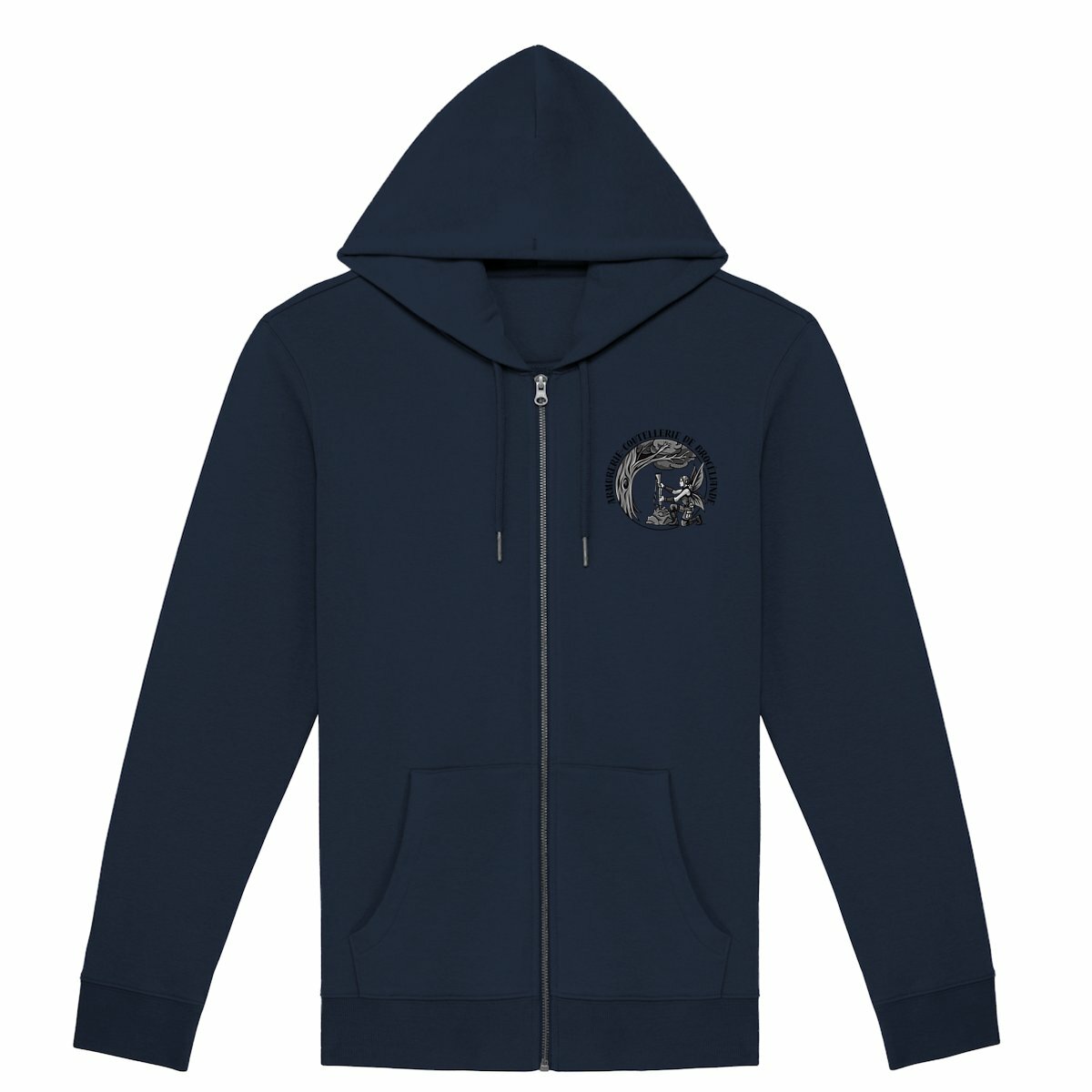 Sweat à capuche zippé unisexe avec fée