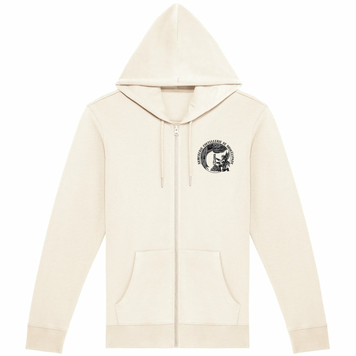 Sweat à capuche zippé unisexe avec fée - Image
