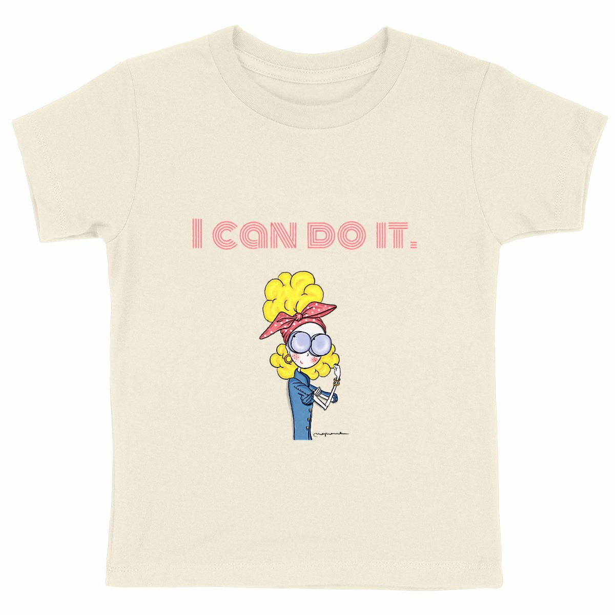 Image front Heavyweight kids T-shirt - I CAN DO IT