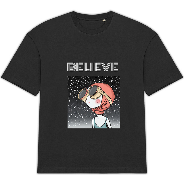 Image front Oversized t-shirt - BELIEVE in the impossible