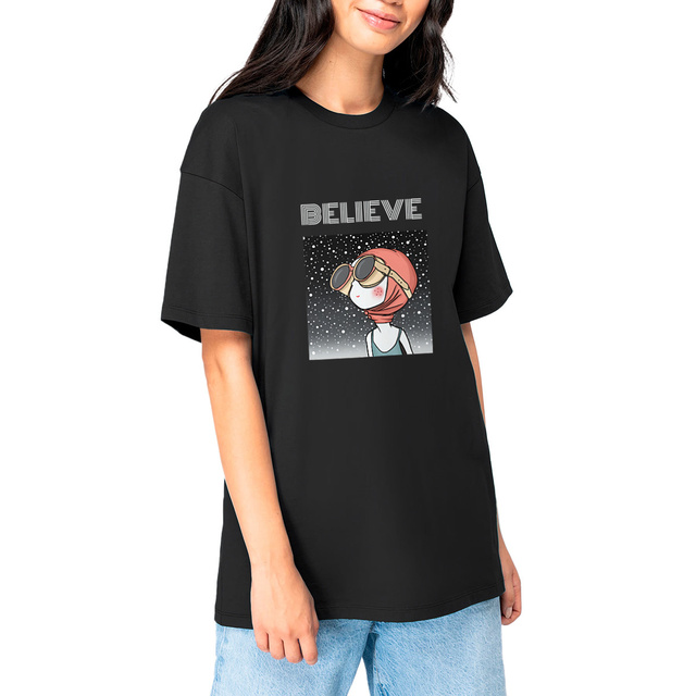Image front Oversized t-shirt - BELIEVE in the impossible