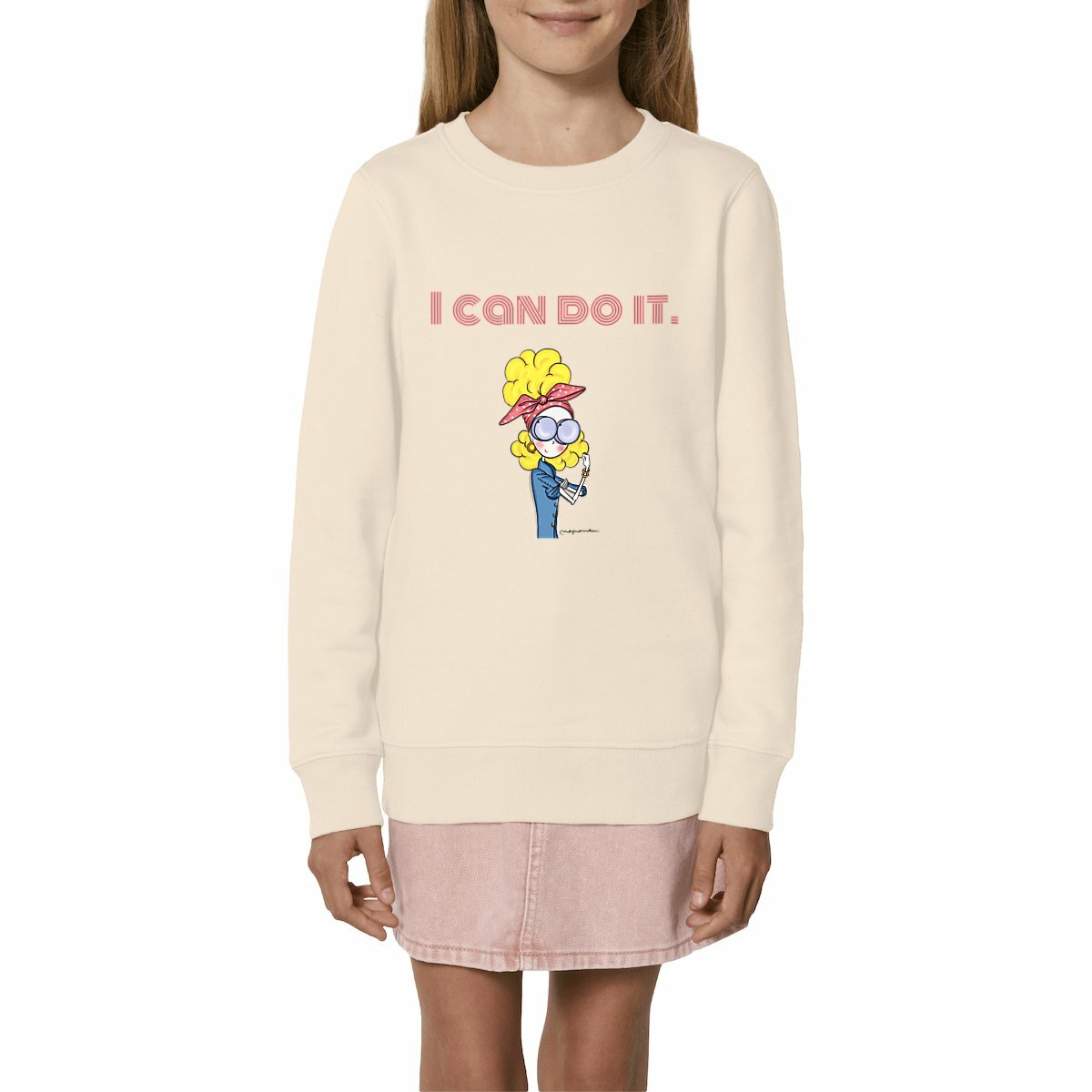 Image front Kids Heavyweight Sweatshirt - I CAN DO IT