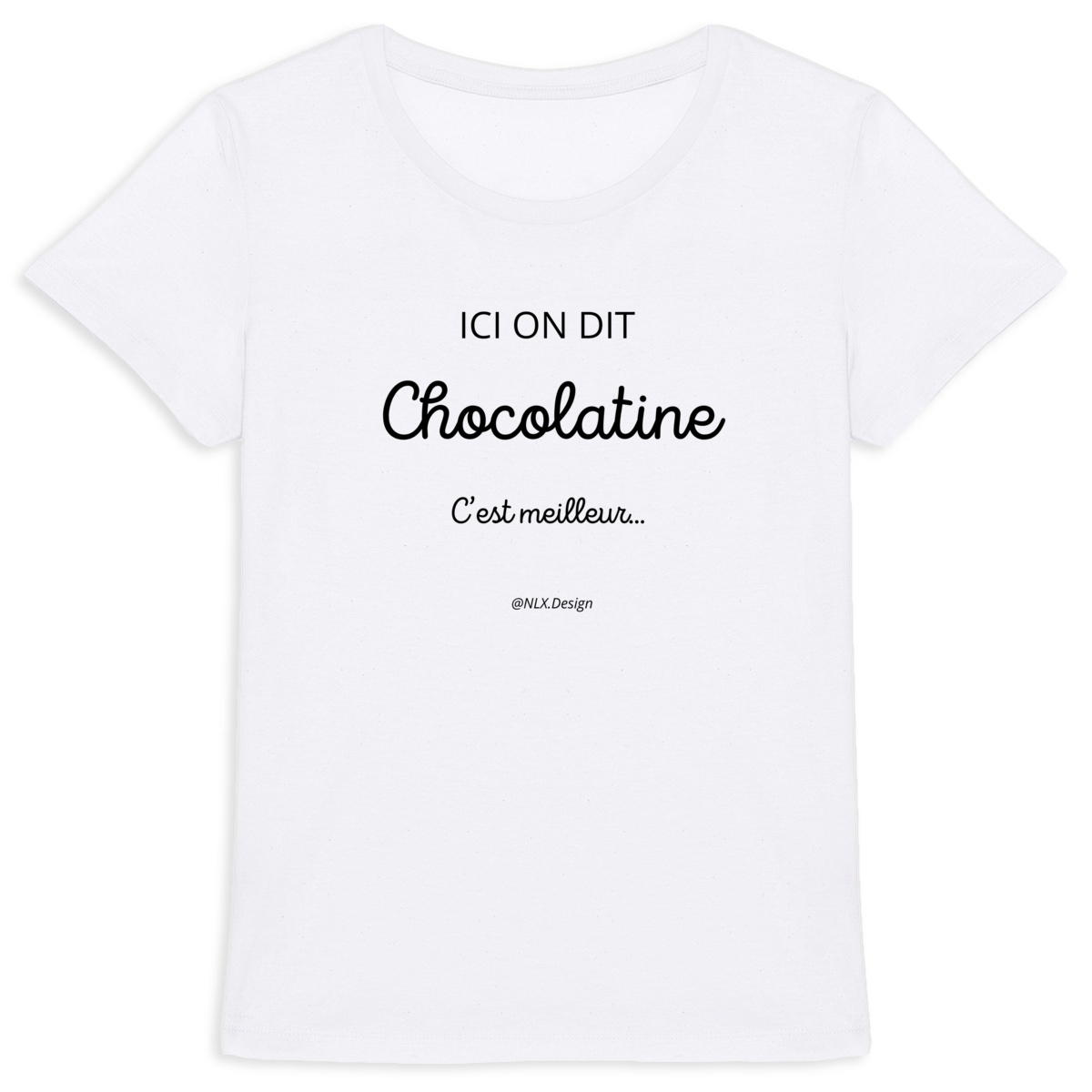 Image back T-shirt Femme - Premium Plus / Chocolatine