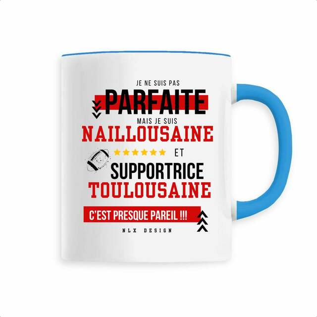 Image back Mug céramique - Premium / Nailloux rugby Femme