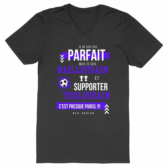 Image back T-shirt Homme Col V - Change / Nailloux Foot Homme