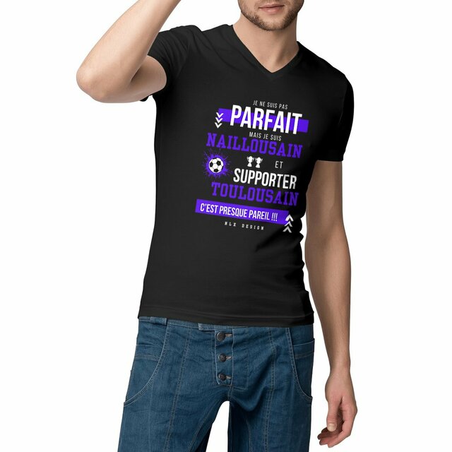 Image front T-shirt Homme Col V - Change / Nailloux Foot Homme