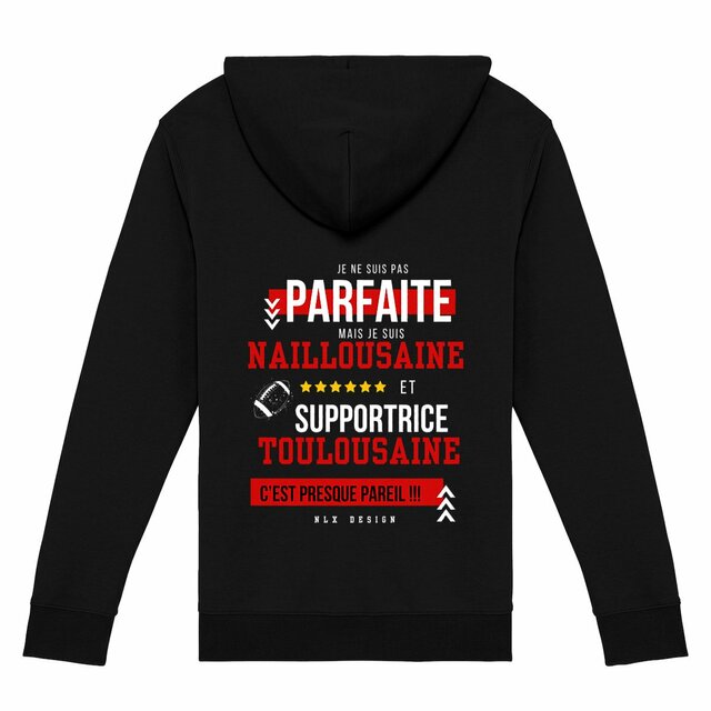 Image front Sweat à capuche zippé femme - Premium Plus / Nailloux rugby Femme