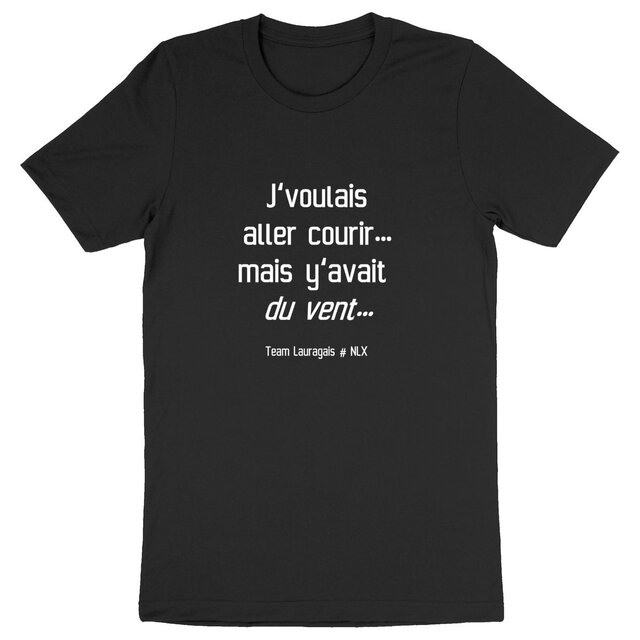 Image back T-shirt Mixte épais - Premium Plus / Y'avait du vent