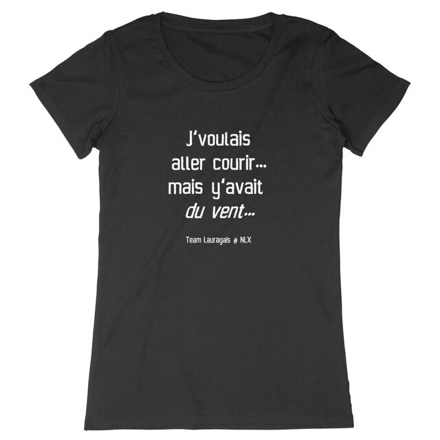 Image back T-shirt Femme - Premium Plus / Y'avait du vent