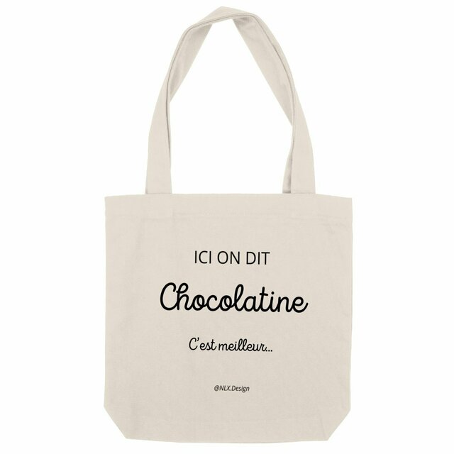 Image back Totebag épais - Premium Plus / Chocolatine