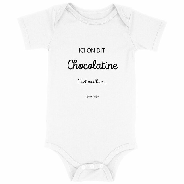 Image back Body bébé - Premium Plus / Chocolatine