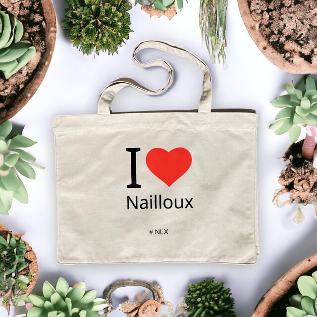 Image front Shopping bag - Premium Plus / I love Nailloux