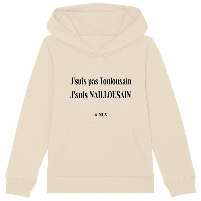 Image back Sweat à capuche Enfant - Premium Plus / J'suis Naillousain