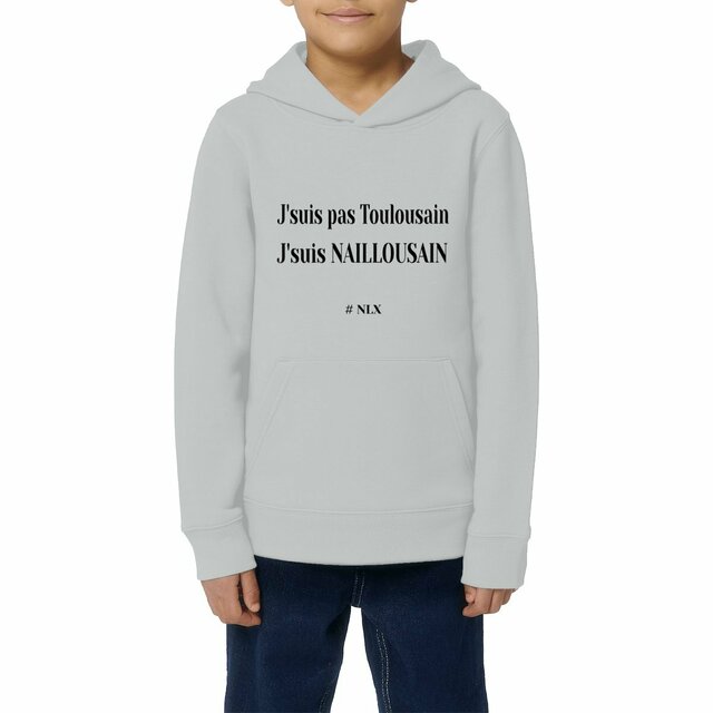 Image front Sweat à capuche Enfant - Premium Plus / J'suis Naillousain