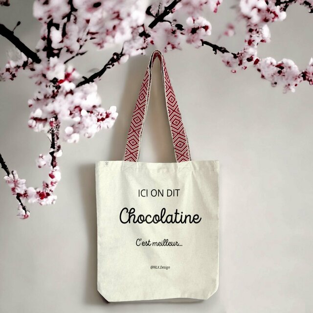 Image front Totebag ethnique - Premium Plus / Chocolatine