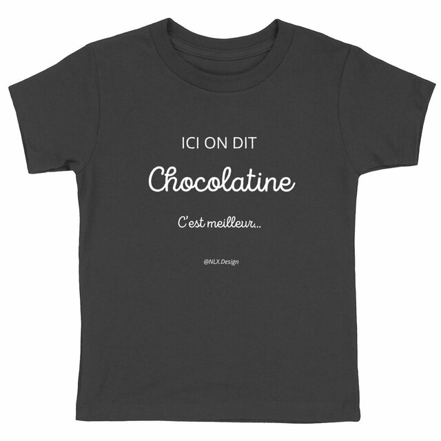 Image back T-shirt Enfant - Premium Plus / Chocolatine