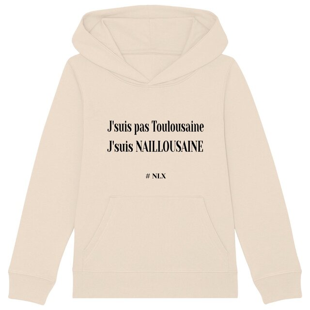 Image back Sweat à capuche Enfant - Premium Plus / J'suis Naillousaine