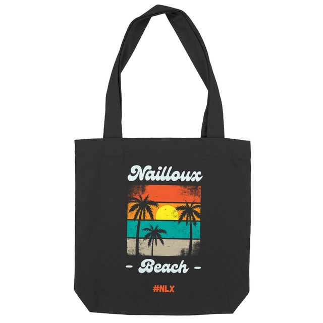 Image back Totebag épais - Premium Plus / Nailloux beach palmiers