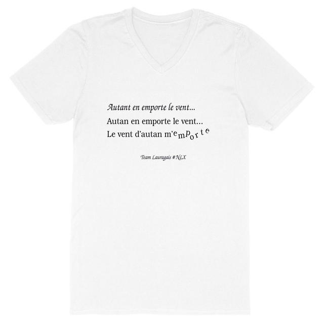 Image back T-shirt Homme Col V - Change / Autant en emporte le vent
