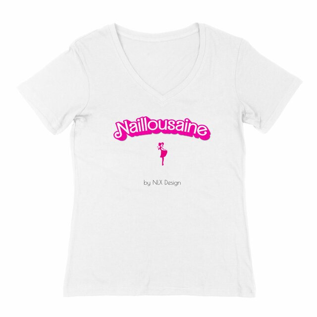 Image back T-shirt Femme Col V - Change / Poupée naillousaine