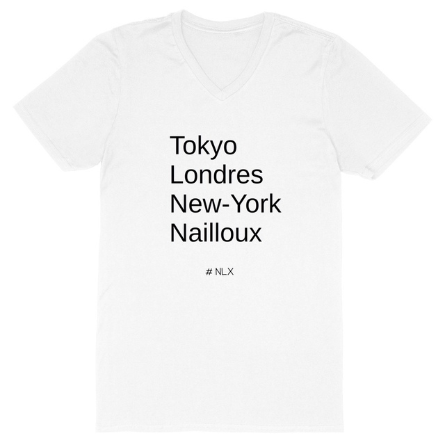 Image back T-shirt Homme Col V - Change / Capitales