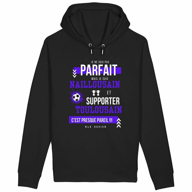 Image back Sweat à capuche avec poches latérales - Premium Plus / Nailloux Foot Homme