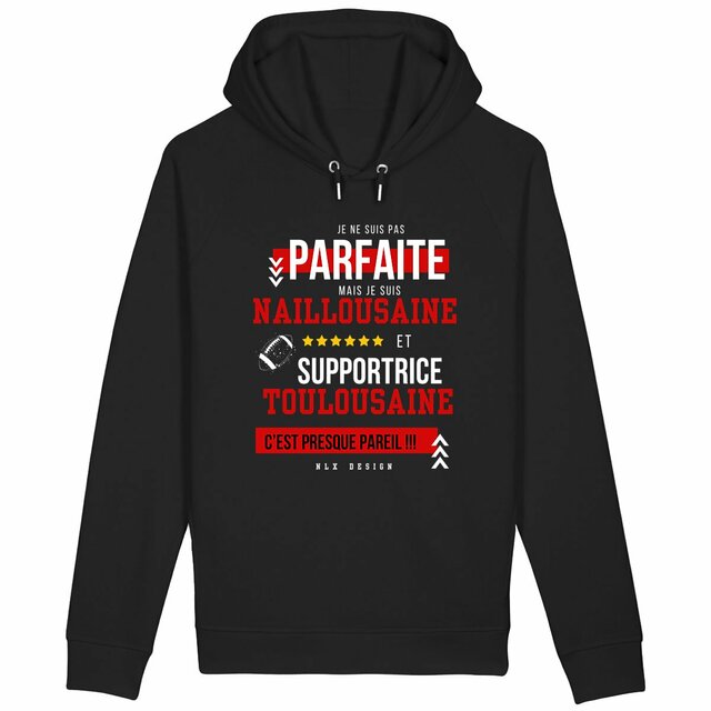 Image front Sweat à capuche avec poches latérales - Premium Plus / Nailloux rugby femme
