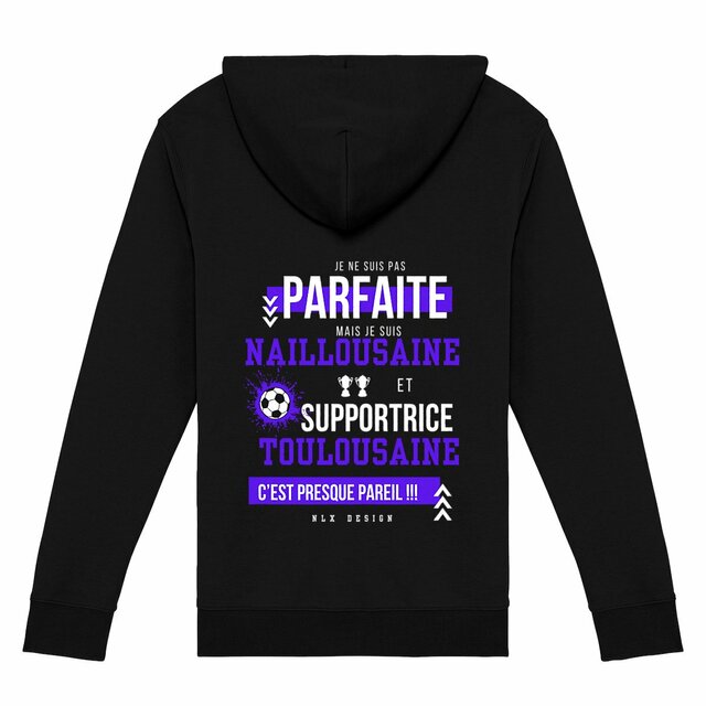 Image front Sweat à capuche zippé Femme - Premium Plus / Nailloux Foot Femme
