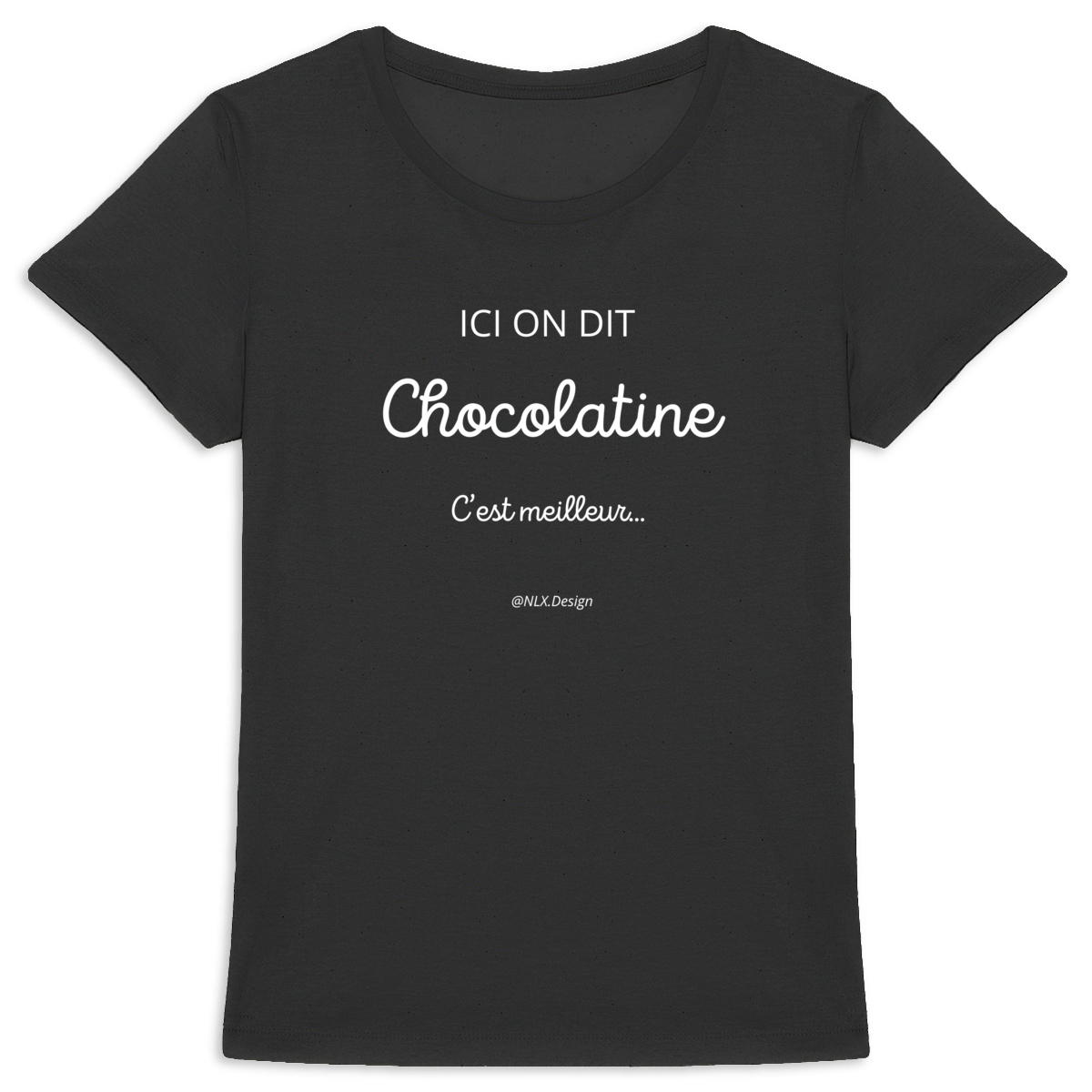 Image back T-shirt Femme - Premium Plus / Chocolatine