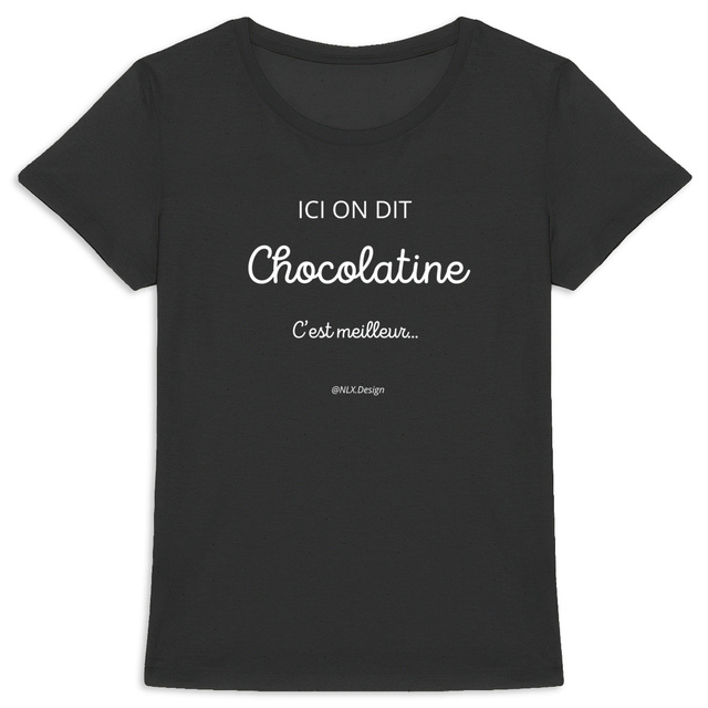 Image back T-shirt Femme - Premium Plus / Chocolatine