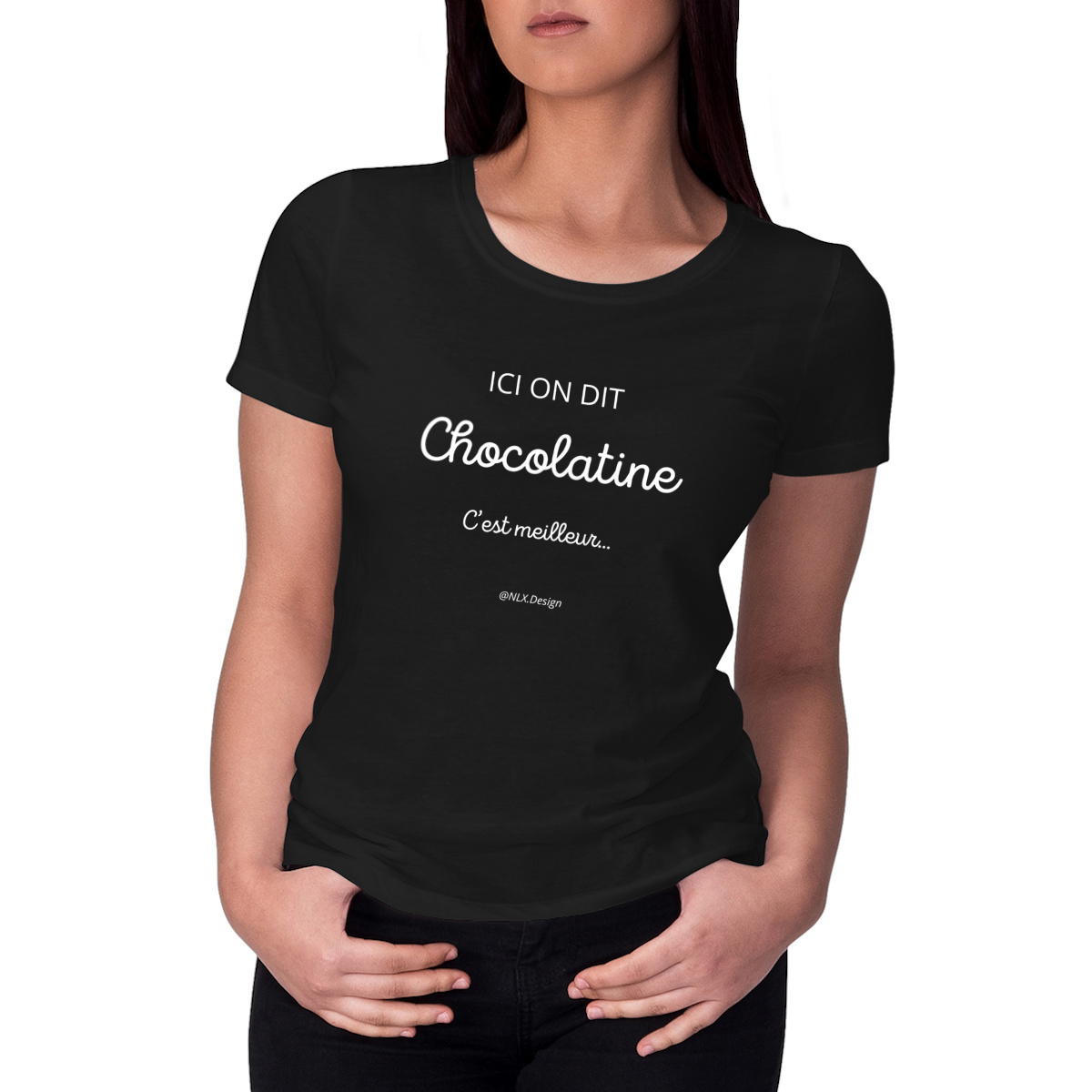 Image front T-shirt Femme - Premium Plus / Chocolatine