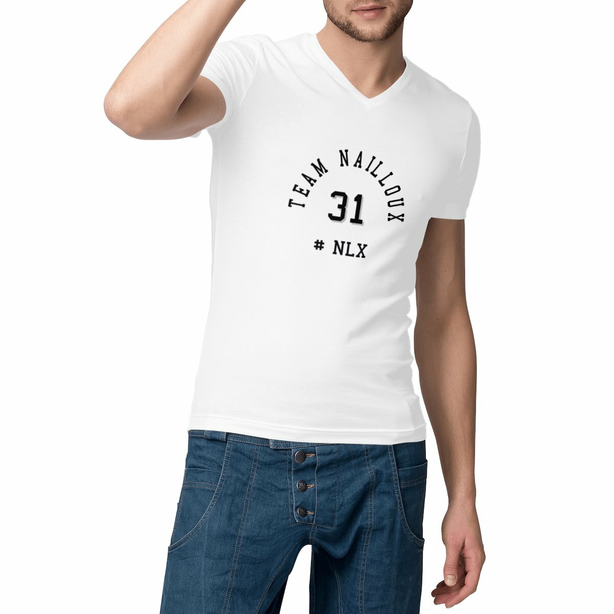Image front T-shirt Homme Col V - Change / Team Nailloux 31