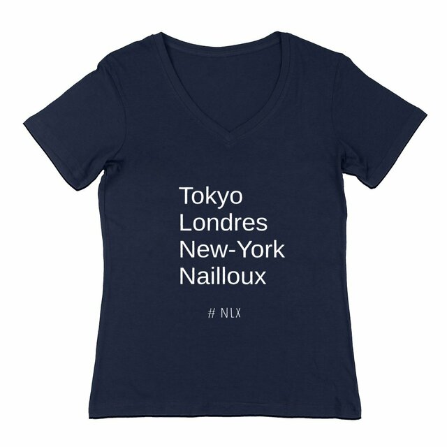 Image back T-shirt Femme Col V - Change / Capitales