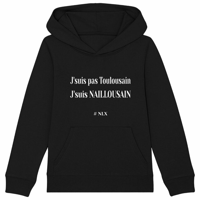 Image back Sweat à capuche Enfant - Premium Plus / J'suis Naillousain