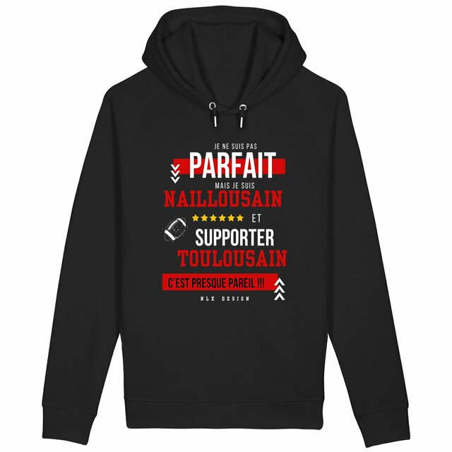 Image back Sweat à capuche avec poches latérales - Premium Plus / Nailloux rugby Homme