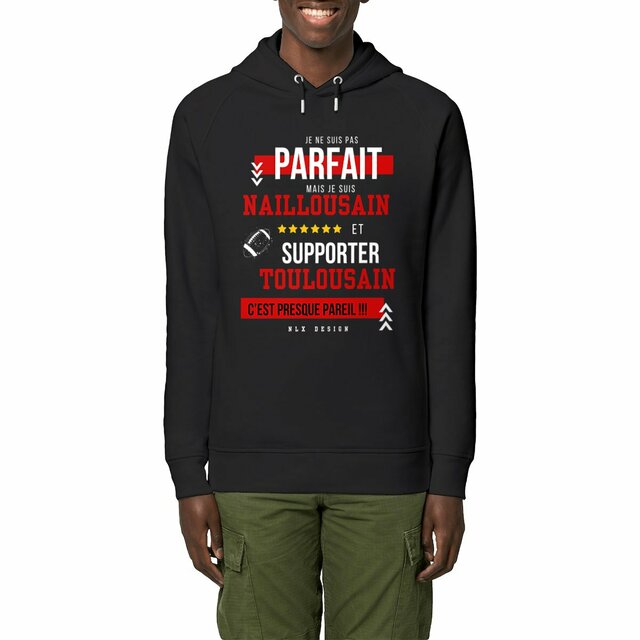 Image front Sweat à capuche avec poches latérales - Premium Plus / Nailloux rugby Homme