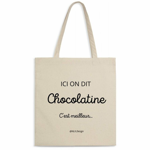 Image front Totebag léger - Premium / Chocolatine