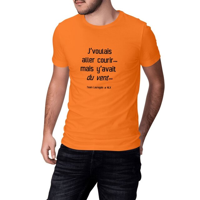 Image front T-shirt Mixte épais - Premium Plus / Y'avait du vent