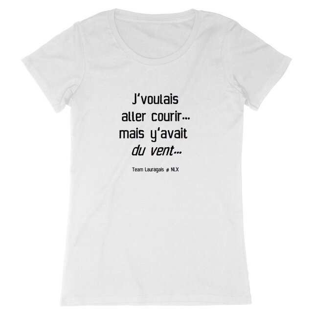 Image back T-shirt Femme - Premium Plus / Y'avait du vent