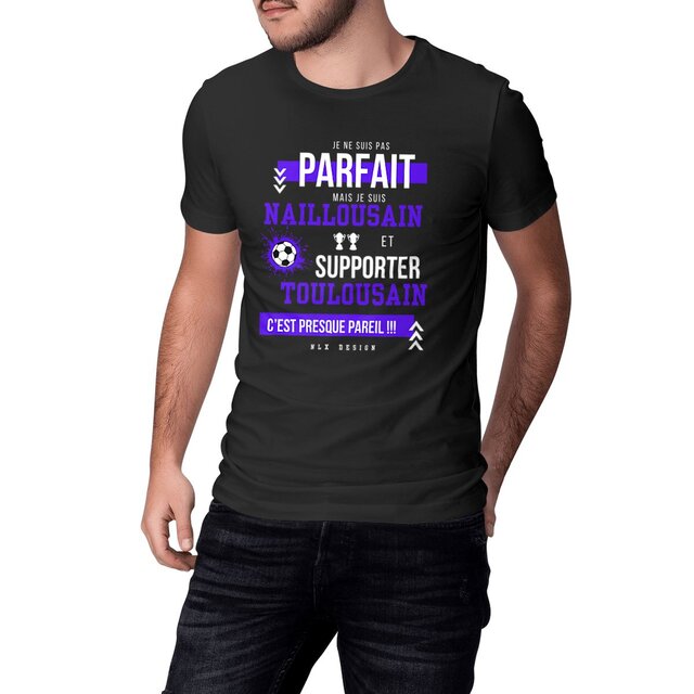 Image front T-shirt Homme épais - Premium Plus / Nailloux foot Homme