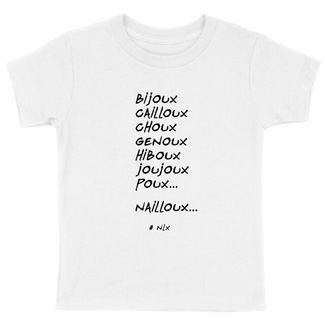 Image back T-shirt Enfant - Premium Plus / Chouchou de la maîtresse